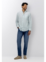 State of Art Shirt LS Striped Y/D 5158 Lichtblauw