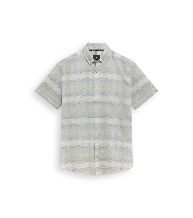 State of Art Shirt SS Checked Y/D 3151 Lichtgroen