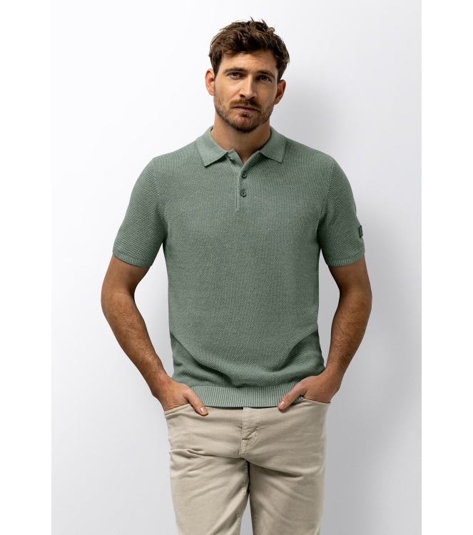 State of Art Poloshirt Knitted SS 3414 Jade