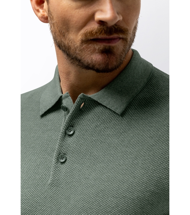 State of Art Poloshirt Knitted SS 3414 Jade