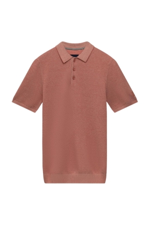 State of Art Poloshirt Knitted SS 4214 Oud roze