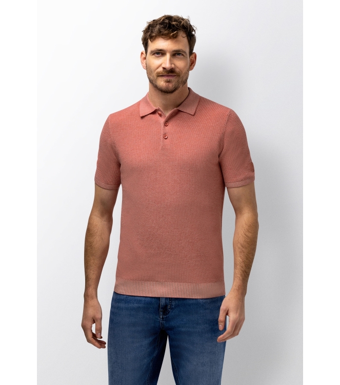 State of Art Poloshirt Knitted SS 4214 Oud roze