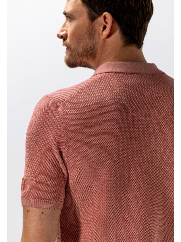 State of Art Poloshirt Knitted SS 4214 Oud roze