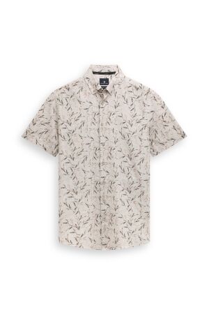 State of Art Shirt SS Print Struc 1642 Beige