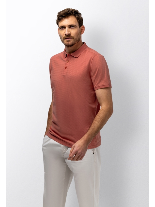 State of Art Poloshirt Piqu? SS P 4200 Oud roze