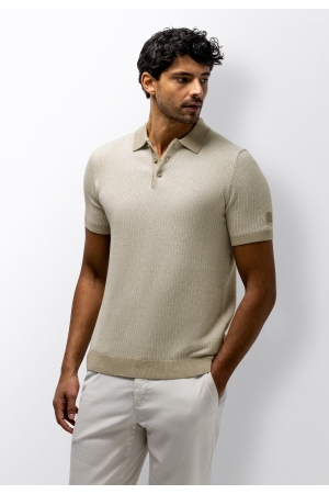 State of Art Poloshirt Knitted SS 1116 Wit