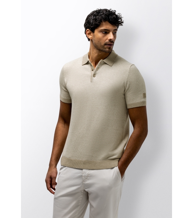 State of Art Poloshirt Knitted SS 1116 Wit