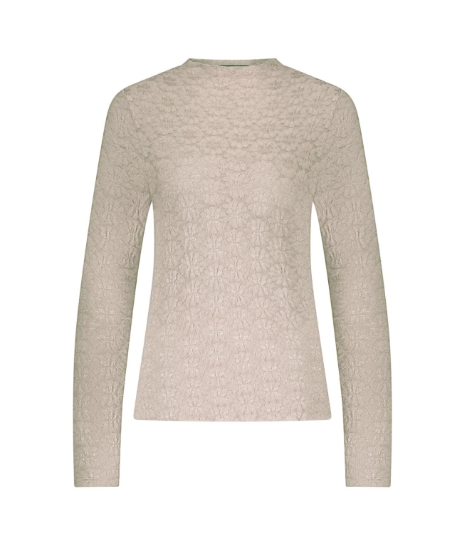 Tramontana Brushed Stretch Lace Top 6800 Stone