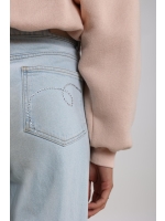 NUKUS Abby Pants Denim Strass 24 bleached denim