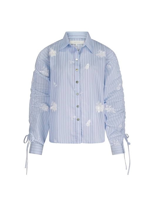 NUKUS Rosa Blouse Stripe 371 sky/kiss