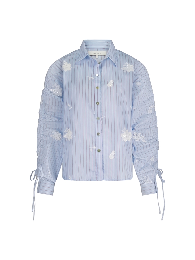 NUKUS Rosa Blouse Stripe 371 sky/kiss