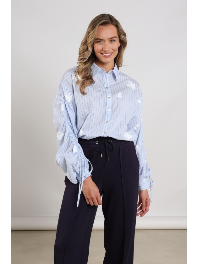 NUKUS Rosa Blouse Stripe 371 sky/kiss