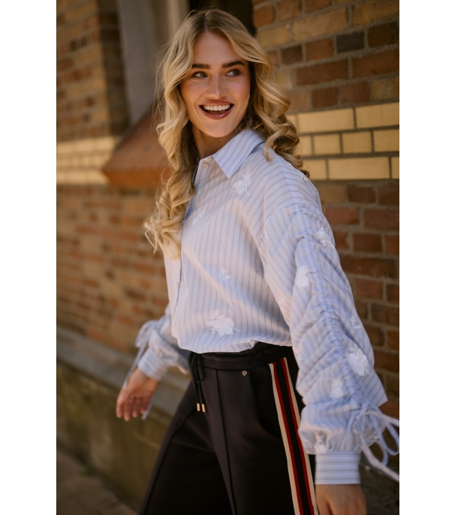 NUKUS Rosa Blouse Stripe 371 sky/kiss