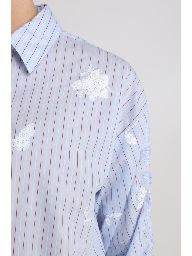 NUKUS Rosa Blouse Stripe 371 sky/kiss