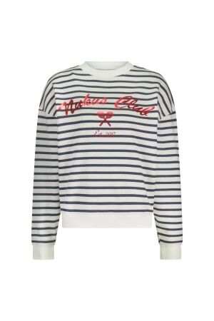 NUKUS Paige Sweater Stripe 137 white/blue