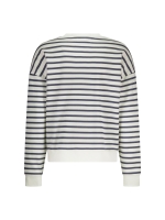 NUKUS Paige Sweater Stripe 137 white/blue