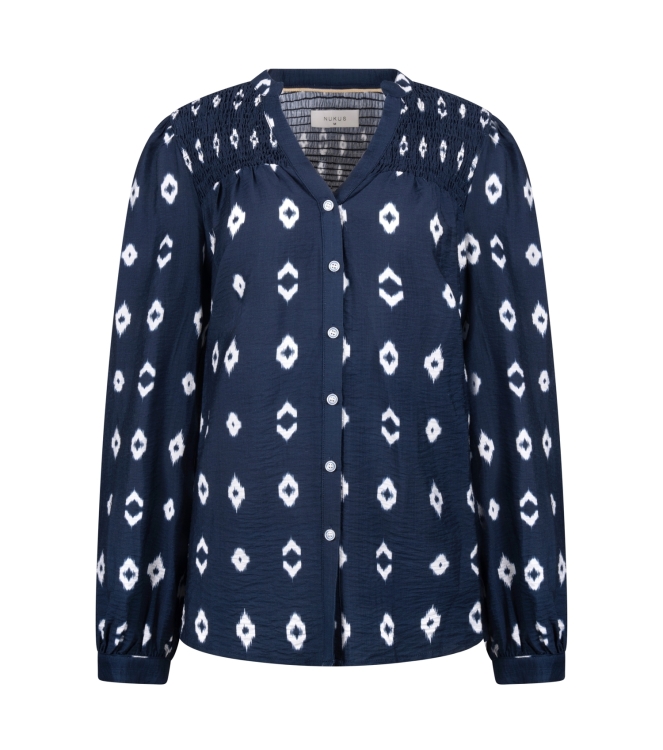 NUKUS Philou Blouse 70 navy