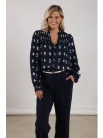 NUKUS Philou Blouse 70 navy