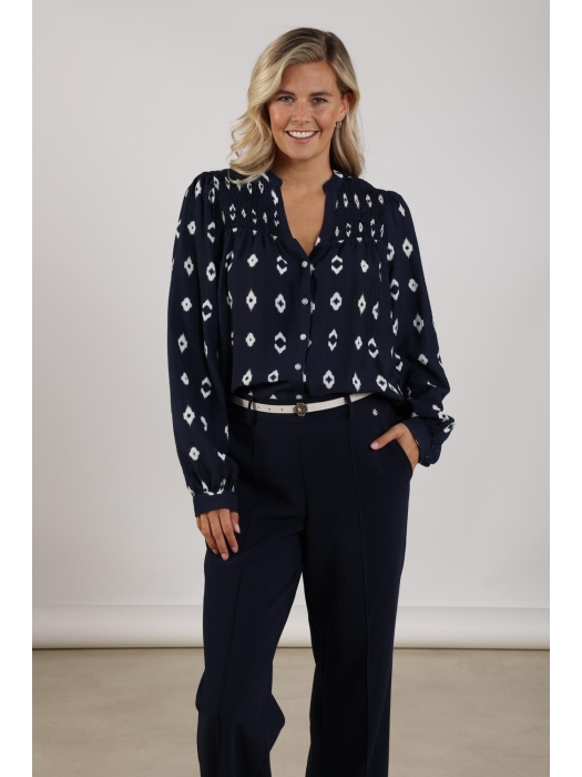 NUKUS Philou Blouse 70 navy