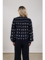 NUKUS Philou Blouse 70 navy