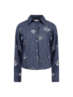 NUKUS Tessa Blouse Paillet 70 navy