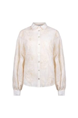 NUKUS Avy Blouse Embroidery 56 off white