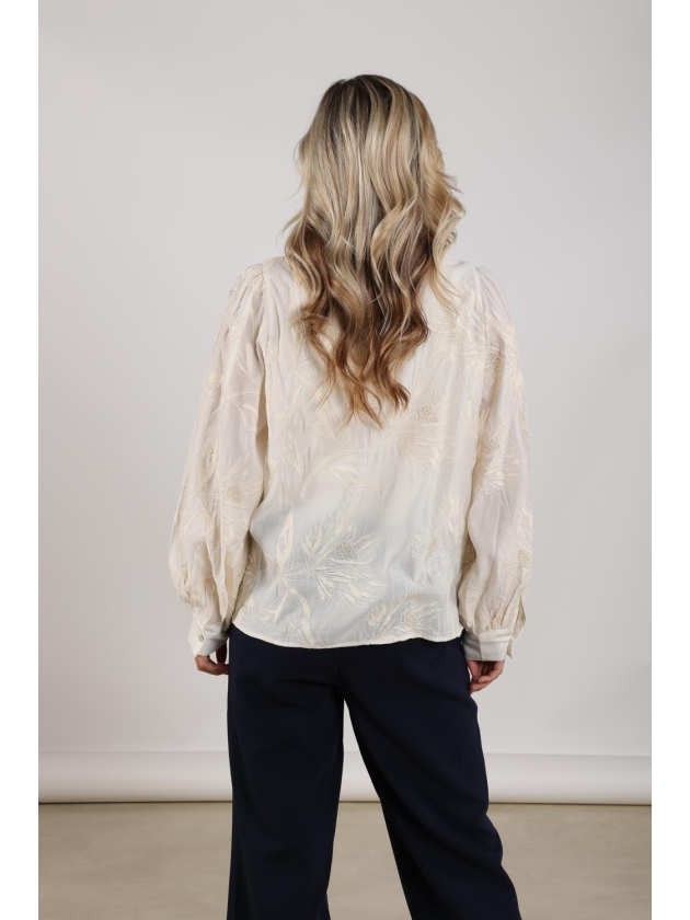 NUKUS Avy Blouse Embroidery 56 off white