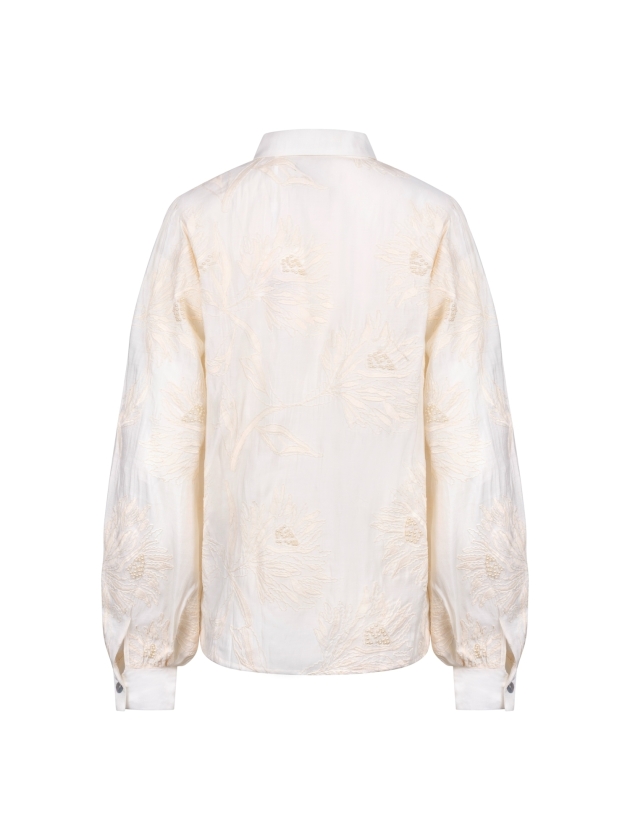 NUKUS Avy Blouse Embroidery 56 off white