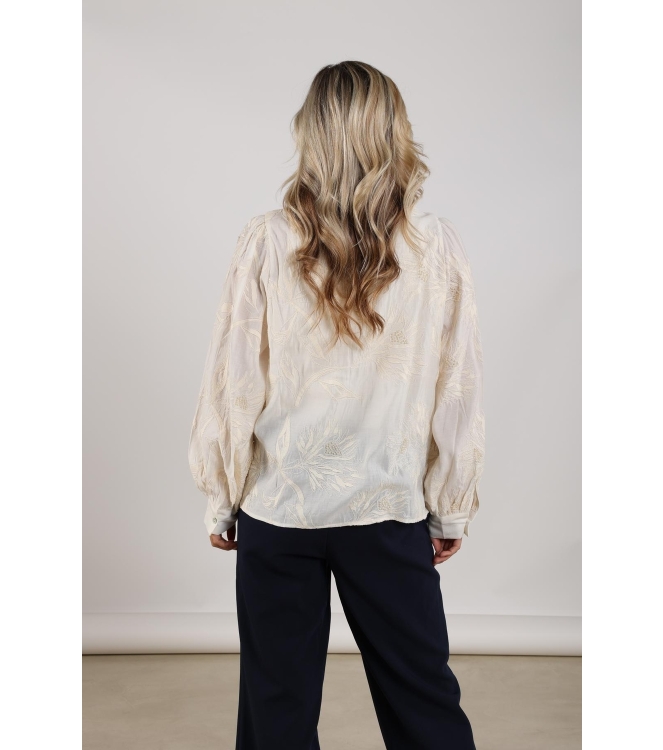 NUKUS Avy Blouse Embroidery 56 off white