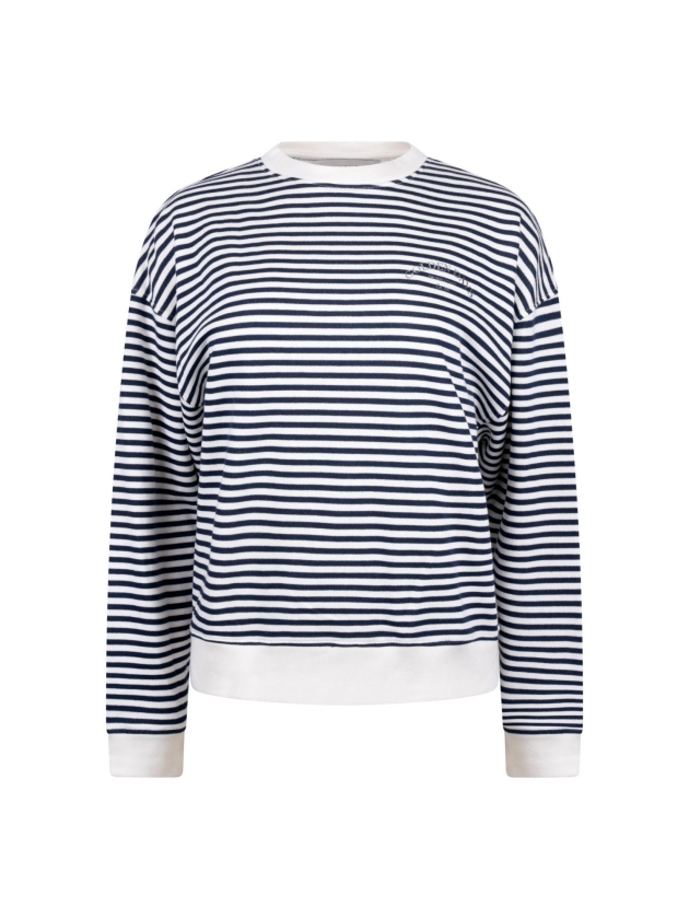 NUKUS Patty Pullover Stripe 219 offwhite/navy