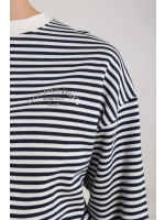 NUKUS Patty Pullover Stripe 219 offwhite/navy