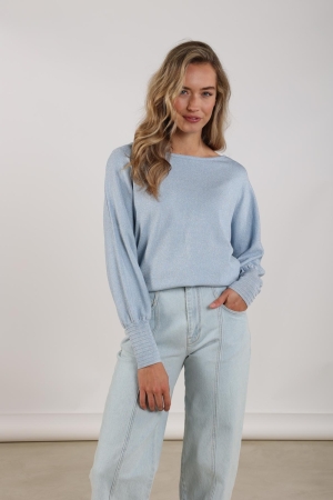 NUKUS Jorien Pullover Lurex 312 cloudy
