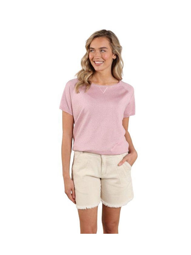 NUKUS Anita Top Lurex 30 blush