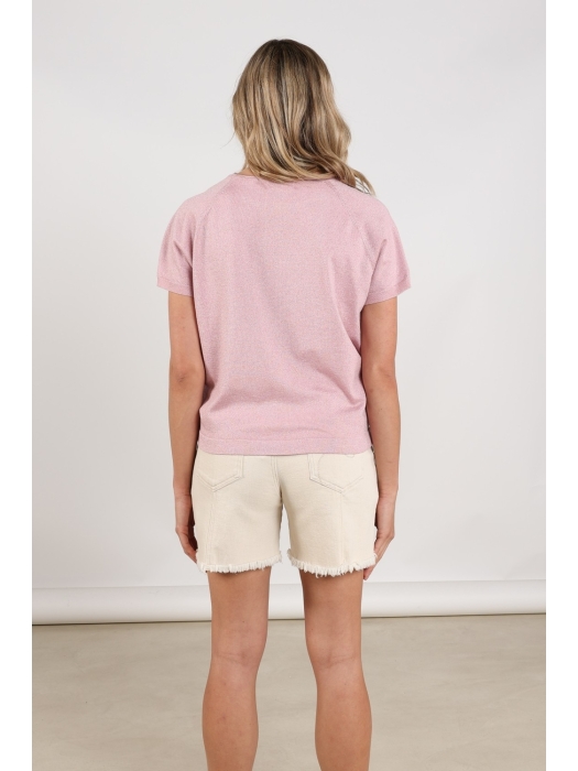 NUKUS Anita Top Lurex 30 blush