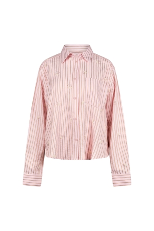 NUKUS Nowi Blouse Stripe 30 blush