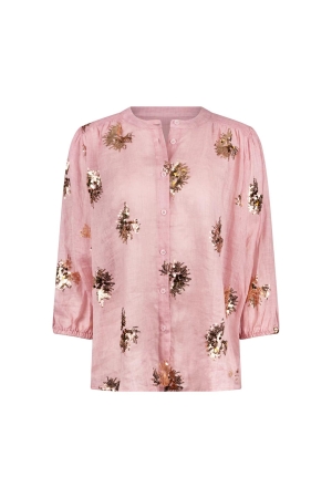 NUKUS Lynn Blouse Paillet 245 blush/gold