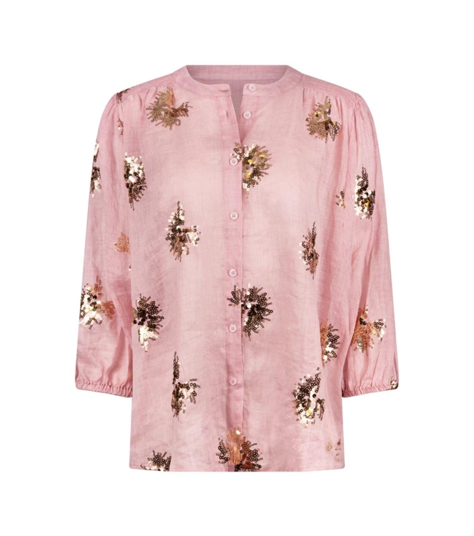 NUKUS Lynn Blouse Paillet 245 blush/gold