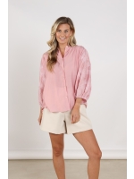 NUKUS Lynn Blouse Embroidery 30 blush