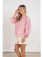 NUKUS Lynn Blouse Embroidery 30 blush