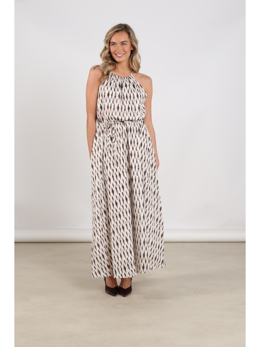 NUKUS Monique Dress Print 143 offwhite/fango