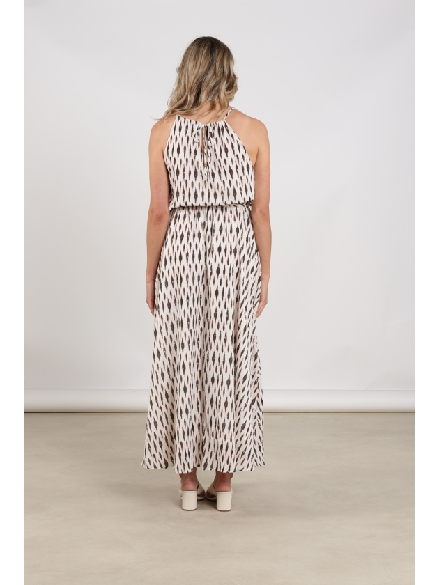 NUKUS Monique Dress Print 143 offwhite/fango