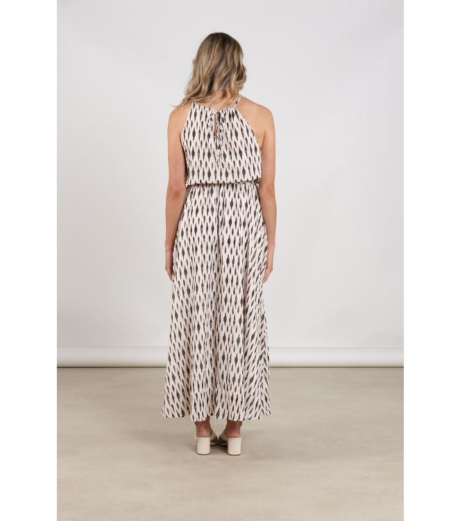 NUKUS Monique Dress Print 143 offwhite/fango