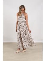 NUKUS Monique Dress Print 143 offwhite/fango