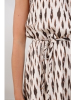 NUKUS Monique Dress Print 143 offwhite/fango