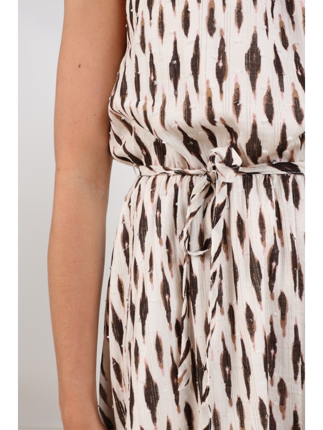 NUKUS Monique Dress Print 143 offwhite/fango