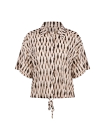 NUKUS Britt Blouse Print 143 offwhite/fango