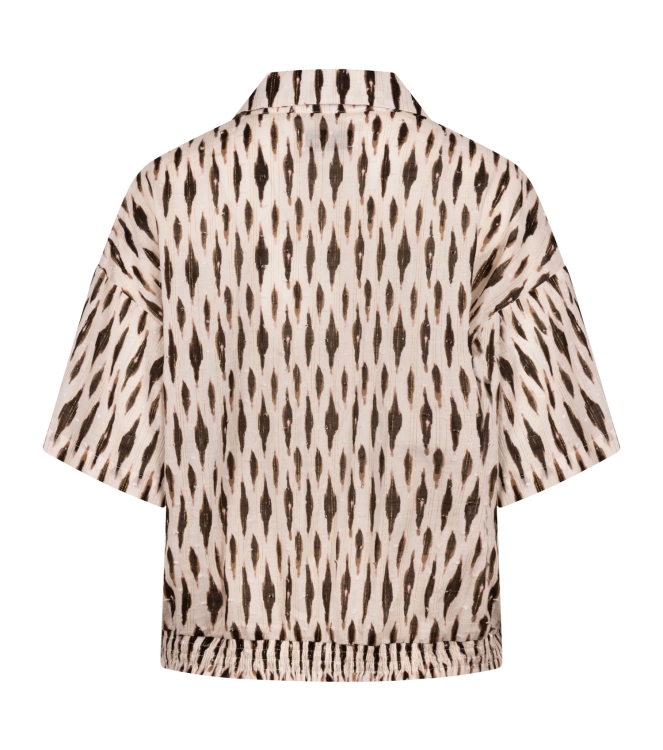 NUKUS Britt Blouse Print 143 offwhite/fango