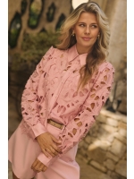 NUKUS Chloe Blouse Flower 30 blush
