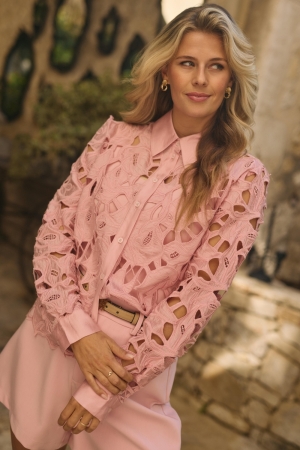 NUKUS Chloe Blouse Flower 30 blush