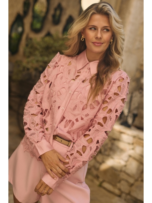 NUKUS Chloe Blouse Flower 30 blush